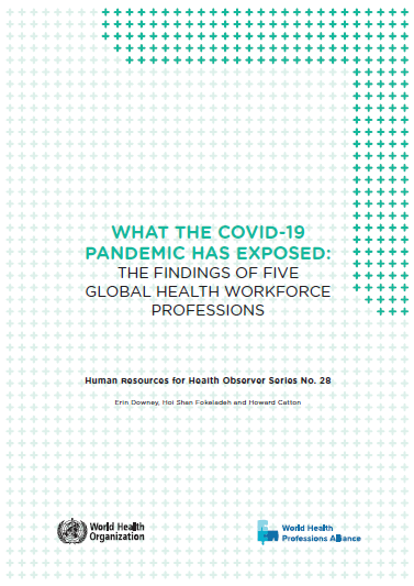 What the COVID-19 pandemic has exposed: the findings of five global health workforce professions