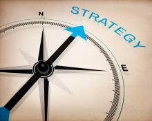 compass pointing to strategy