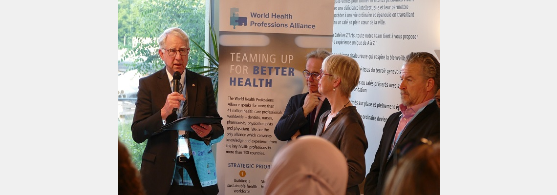 WHPA and WHO leaders at WHA77 side event